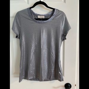 Banana Republic luxe touch silver top
